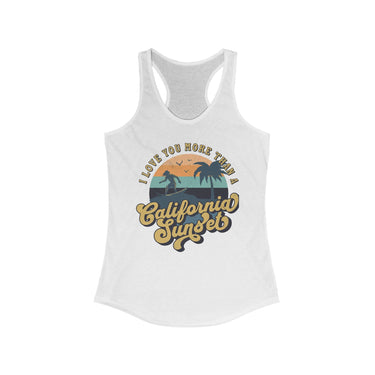 Wallen Retro California Sunset Racerback Tank - Sunlit Funlit Country Music Tees